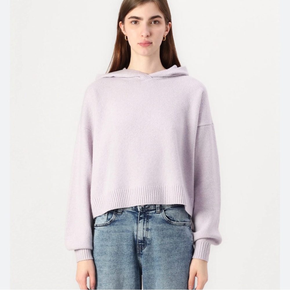 Hollister Women's Lavender Pullover Hooded Sweater